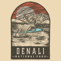 Denali National Park Zip Tote Bag