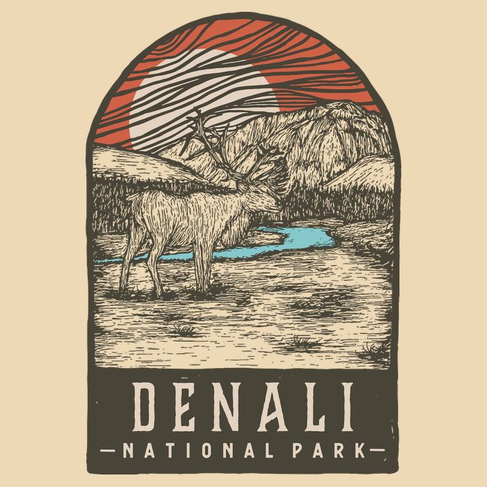 Denali National Park Zip Tote Bag