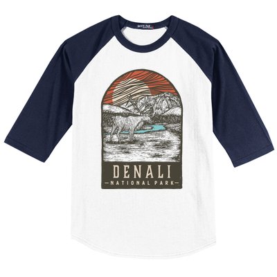 Denali National Park Baseball Sleeve Shirt