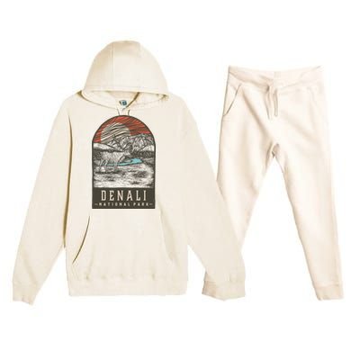 Denali National Park Premium Hooded Sweatsuit Set