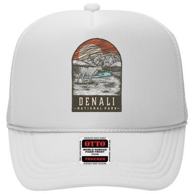 Denali National Park High Crown Mesh Back Trucker Hat