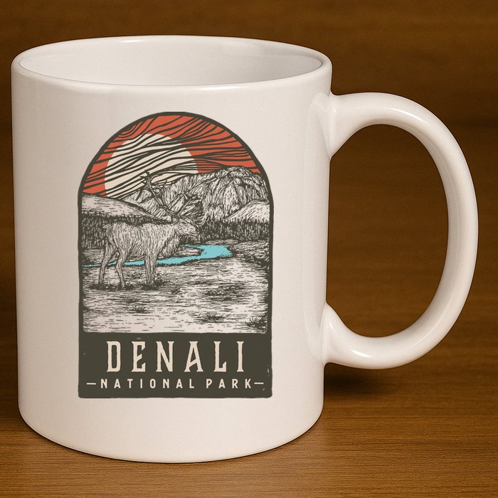 Denali National Park 11oz C Handle Ceramic Mug