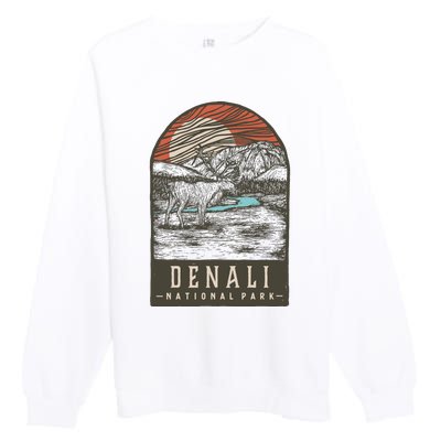 Denali National Park Premium Crewneck Sweatshirt