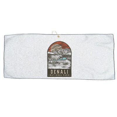 Denali National Park Large Microfiber Waffle Golf Towel