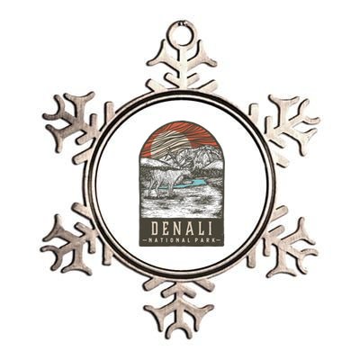 Denali National Park Metallic Star Ornament