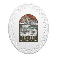 Denali National Park Ceramic Oval Ornament