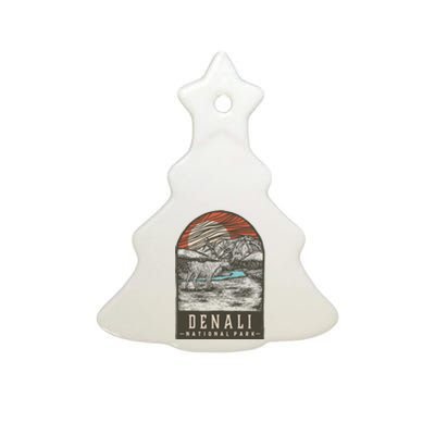 Denali National Park Ceramic Tree Ornament