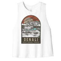 Denali National Park Women's Racerback Cropped Tank