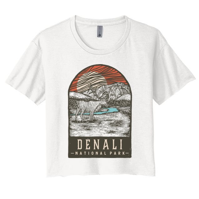 Denali National Park Crop Top