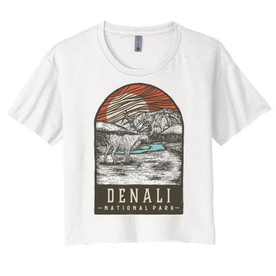 Denali National Park Women's Crop Top Tee