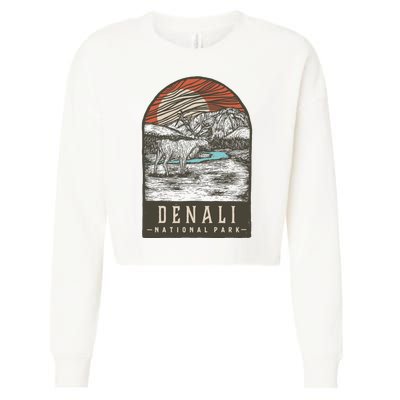 Denali National Park Cropped Pullover Crew