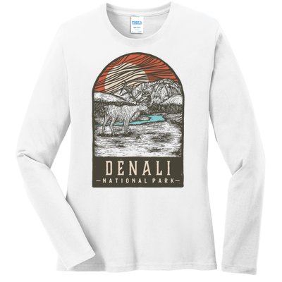 Denali National Park Ladies Long Sleeve Shirt