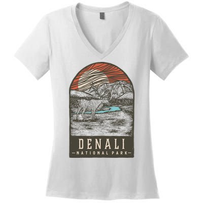 Denali National Park Women's V-Neck T-Shirt