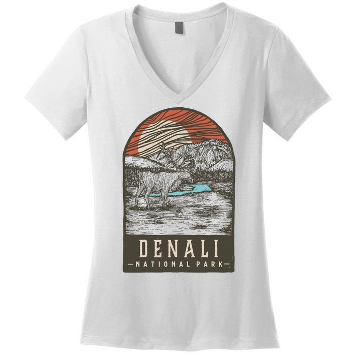 Denali National Park Women's V-Neck T-Shirt