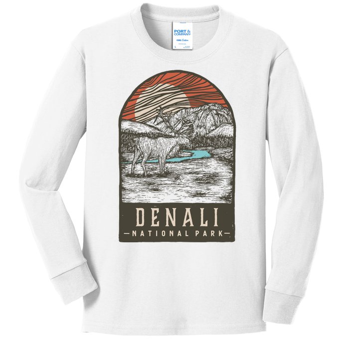 Denali National Park Kids Long Sleeve Shirt