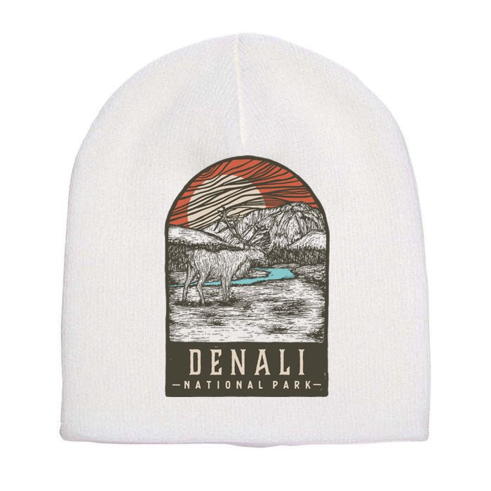 Denali National Park Short Acrylic Beanie