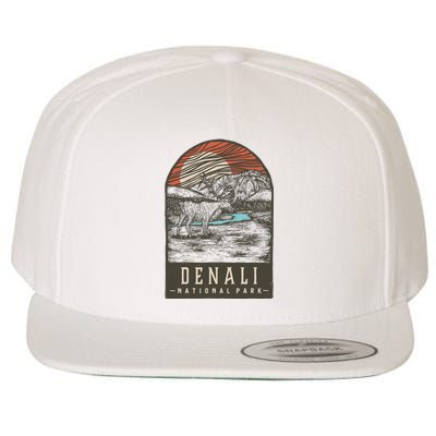 Denali National Park Wool Snapback Cap