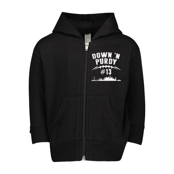 Down 'N Purdy Mr Irrelevant San Francisco 262 Brock 13 Toddler Zip Fleece Hoodie