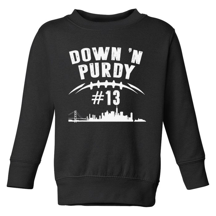 Down 'N Purdy Mr Irrelevant San Francisco 262 Brock 13 Toddler Sweatshirt