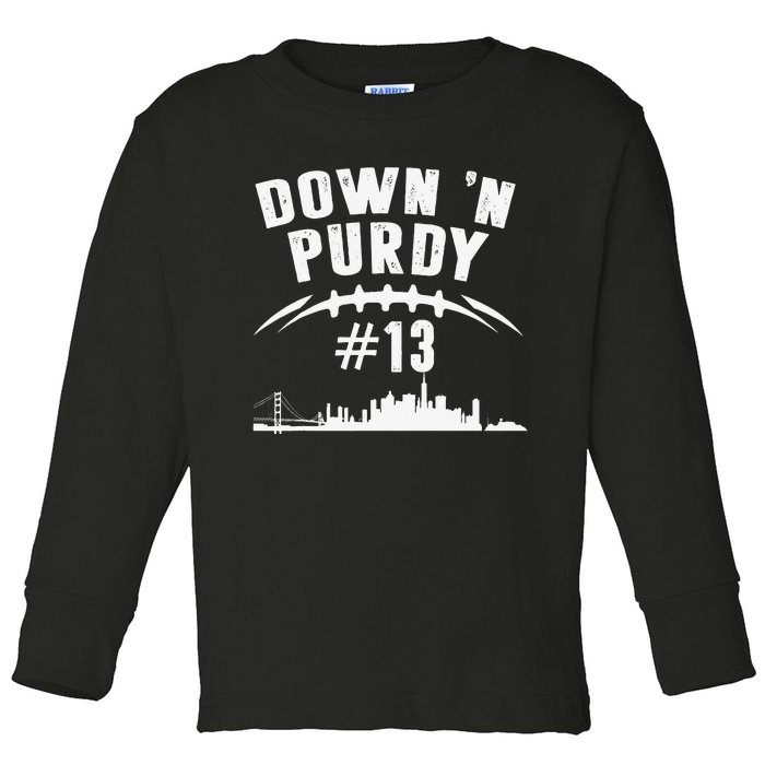 Down 'N Purdy Mr Irrelevant San Francisco 262 Brock 13 Toddler Long Sleeve Shirt