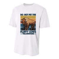 Do Not Pet The Fluffy Cows Buffalo & Bison Yellowstone Park Youth Performance Sprint T-Shirt