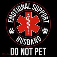 Do Not Pet Emotional Support Husband Humor Flatbill Hat