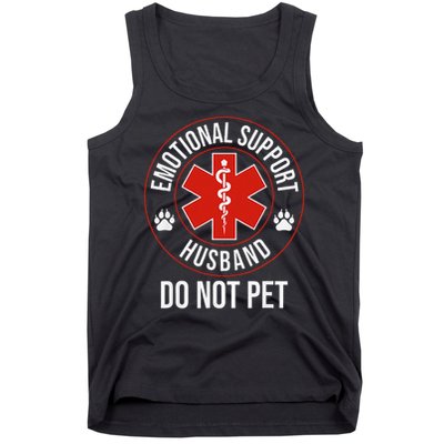 Do Not Pet Emotional Support Husband Humor Tank Top