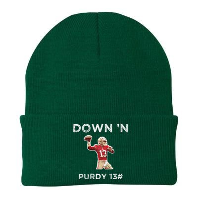 Down 'N Purdy 13 Brock Purdy American Football Quarterback Knit Cap Winter Beanie