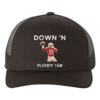 Down 'N Purdy 13 Brock Purdy American Football Quarterback Yupoong Adult 5-Panel Trucker Hat