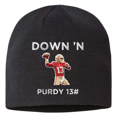 Down 'N Purdy 13 Brock Purdy American Football Quarterback Sustainable Beanie