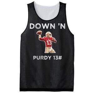 Down 'N Purdy 13 Brock Purdy American Football Quarterback Mesh Reversible Basketball Jersey Tank