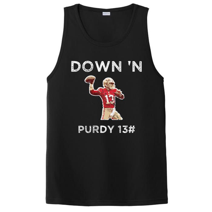 Down 'N Purdy 13 Brock Purdy American Football Quarterback PosiCharge Competitor Tank