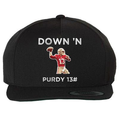 Down 'N Purdy 13 Brock Purdy American Football Quarterback Wool Snapback Cap