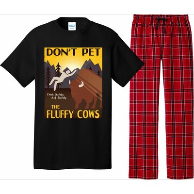 Do Not Pet The Fluffy Cows Bison Buffalo Pajama Set