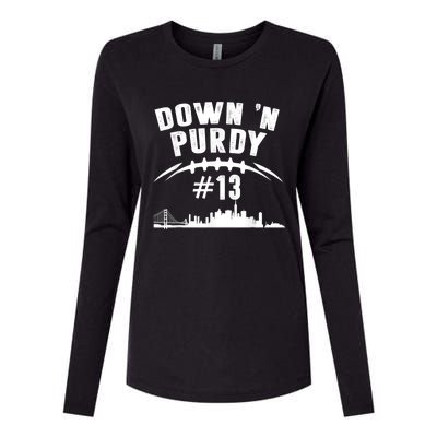 Down 'N Purdy Mr Irrelevant San Francisco 262 Brock #13 Womens Cotton Relaxed Long Sleeve T-Shirt