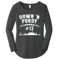 Down 'N Purdy Mr Irrelevant San Francisco 262 Brock #13 Women's Perfect Tri Tunic Long Sleeve Shirt