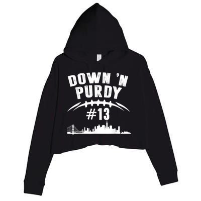 Down 'N Purdy Mr Irrelevant San Francisco 262 Brock #13 Crop Fleece Hoodie