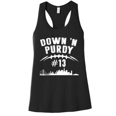 Down 'N Purdy Mr Irrelevant San Francisco 262 Brock #13 Women's Racerback Tank