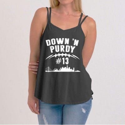 Down 'N Purdy Mr Irrelevant San Francisco 262 Brock #13 Women's Strappy Tank