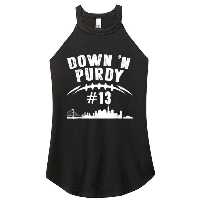 Down 'N Purdy Mr Irrelevant San Francisco 262 Brock #13 Women’s Perfect Tri Rocker Tank