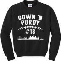 Down 'N Purdy Mr Irrelevant San Francisco 262 Brock #13 Kids Sweatshirt