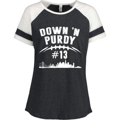 Down 'N Purdy Mr Irrelevant San Francisco 262 Brock #13 Enza Ladies Jersey Colorblock Tee