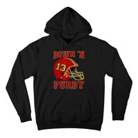 Down 'N Purdy 13 Purdy American Quarterback Hoodie