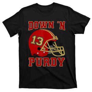 Down 'N Purdy 13 Purdy American Quarterback T-Shirt