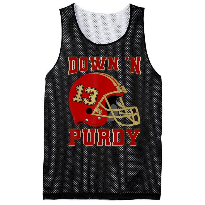 Down 'N Purdy 13 Purdy American Quarterback Mesh Reversible Basketball Jersey Tank