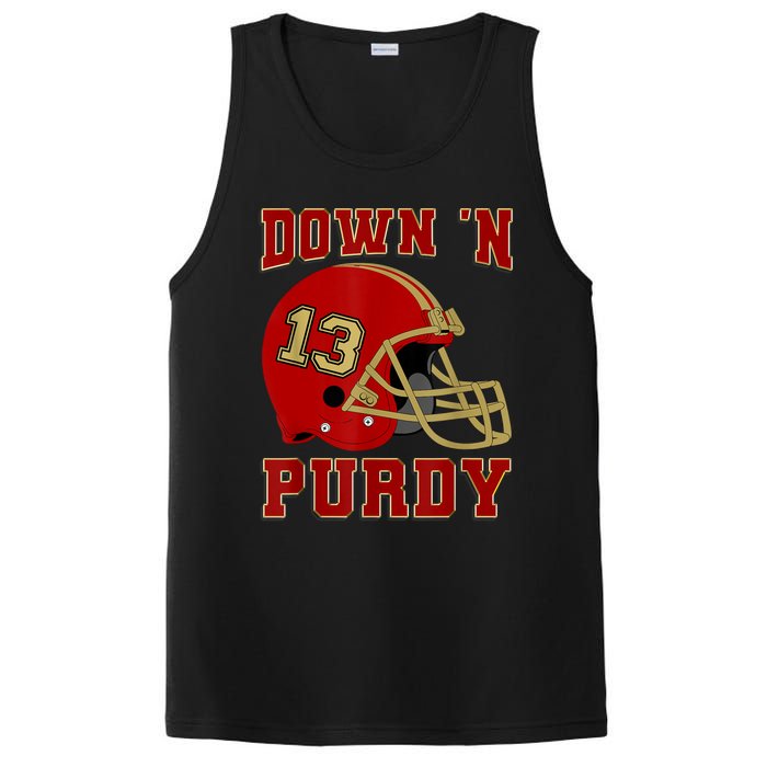 Down 'N Purdy 13 Purdy American Quarterback PosiCharge Competitor Tank