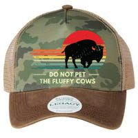 Do Not Pet The Fluffy Cows Bison Lover Legacy Tie Dye Trucker Hat
