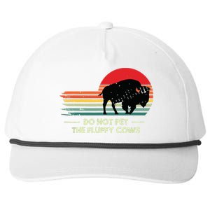 Do Not Pet The Fluffy Cows Bison Lover Snapback Five-Panel Rope Hat