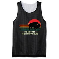 Do Not Pet The Fluffy Cows Bison Lover Mesh Reversible Basketball Jersey Tank