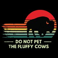 Do Not Pet The Fluffy Cows Bison Lover Visor